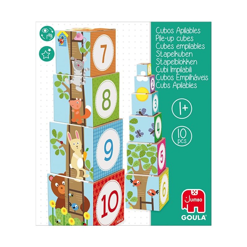 Goula Stackable Woodland Cubes
