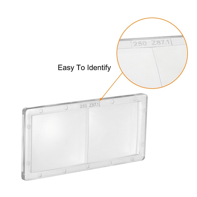 sourcing map 2pcs Welding Magnification Lens 2" x 4.25" (2.5