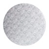 Juvale 3-Pack 12 Inch Cake Drum - Silver, Round, Corrugated