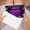 Zodvery Glow Neon Birthday Thank You Notes for Boys Girls,