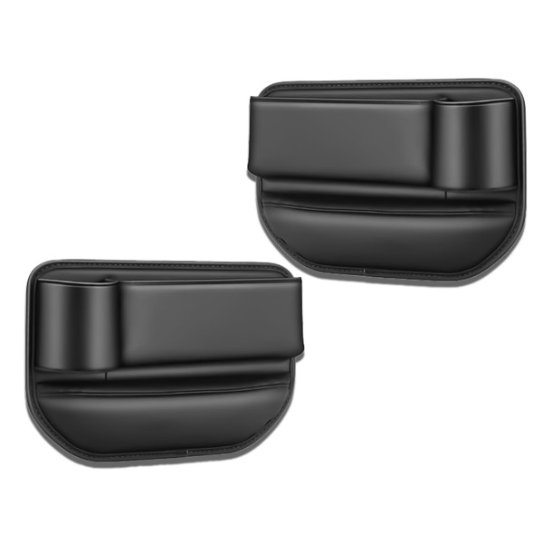 2PCS Car Seat Storage Box with Cup Holder Front Side