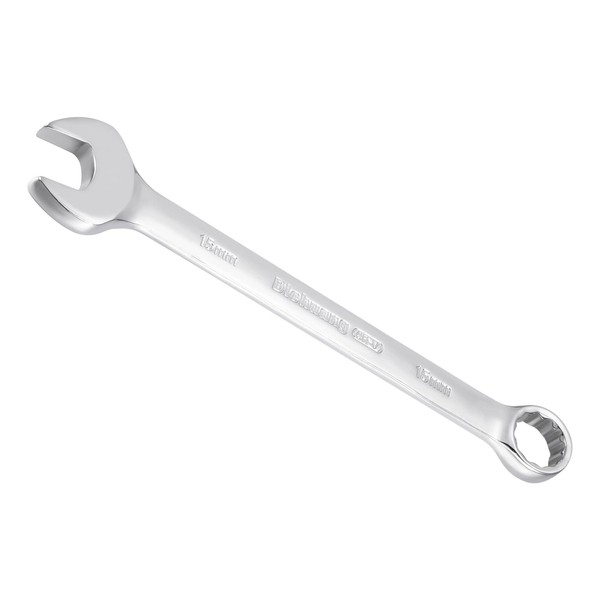 CoCud Combination Wrench, 15mm Metric Box Open End 12-Point Design