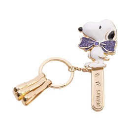 3carat Peanuts Bag Key Clip, Snoopy Ribbon, Key Chain, Bag Charm, Snoopy Goods, Popular, blue