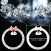 YYTQP Cute Bow Bling Car Engine Stop Decoration Ring, 1