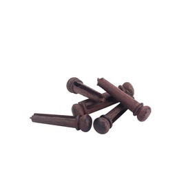 Alnicov 6PCS Guitar Bridge Pins Rosewood Acoustic Guitar String Pegs Slotted Wooden Endpin Replacement Parts