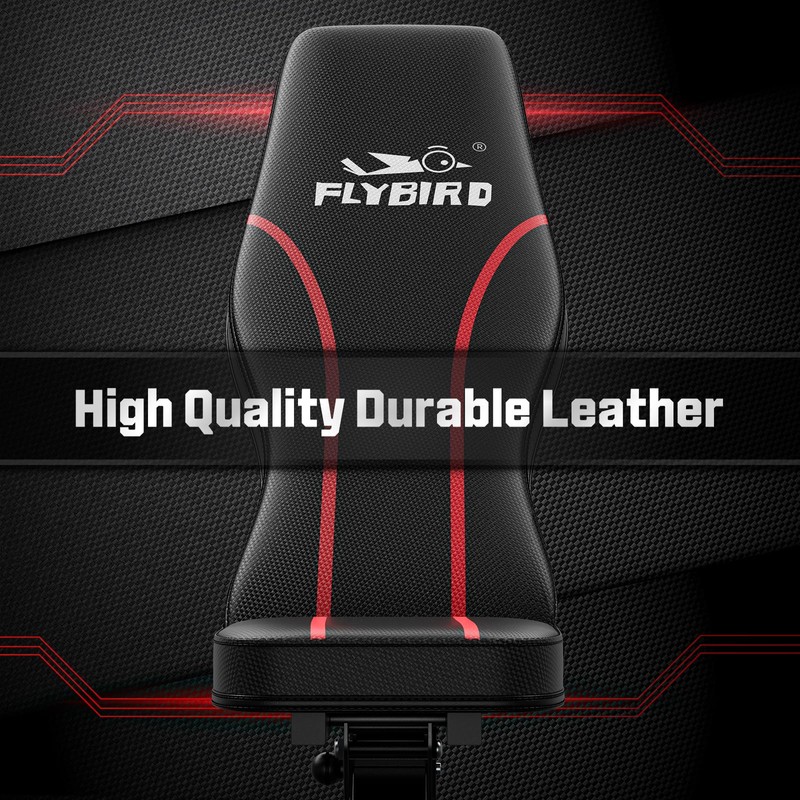 FLYBIRD Adjustable Bench,Utility Weight Bench for Full Body Workout- Multi-Purpose