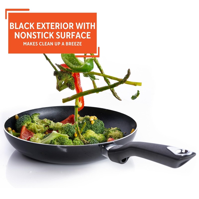 IMUSA 8in Bistro Aluminum Nonstick Fry Pan with Cool Touch