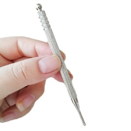 2 Stück Akupressurstift, Akupunkturstift Edelstahl Massage Stift, Meridianstift Akupressur Stab Akupunktur Stäbchen, Akupunkturstäbchen für Akupressur für Gezielte Entspannung und Massage