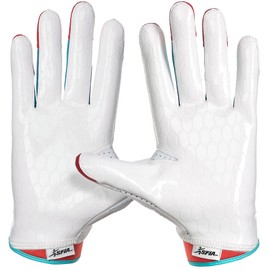 Grip Boost DNA 2.0 Football Gloves with Engineered Stick - Adult Sizes (White Grip Tok, Small)