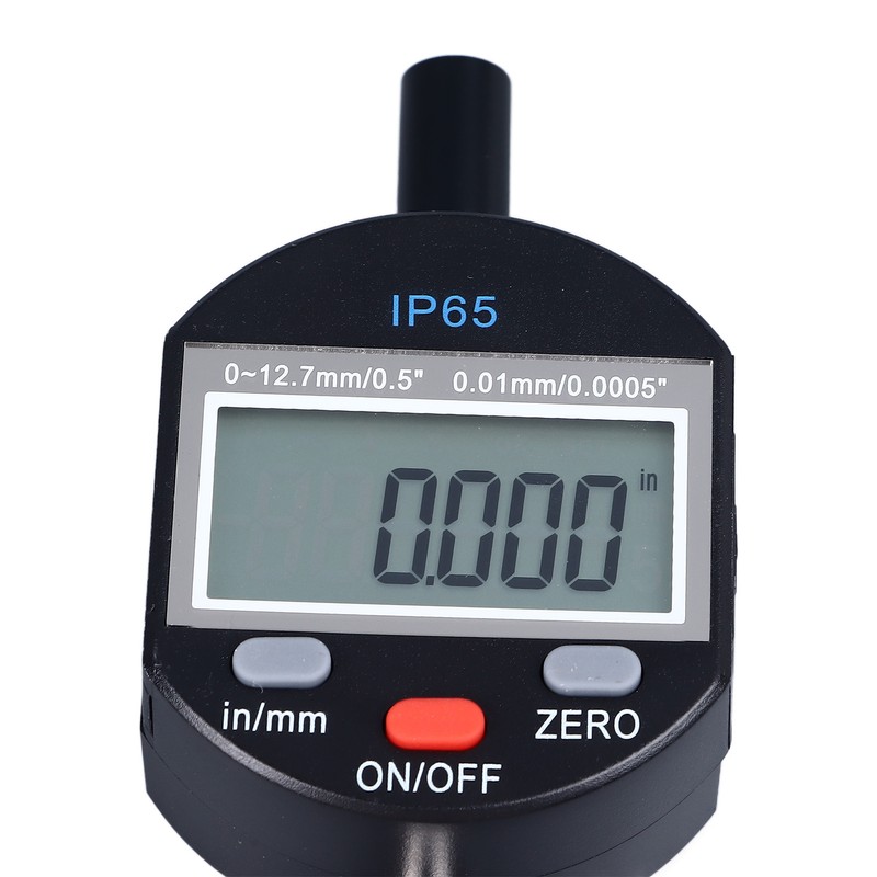 Digital Dial Indicator 0‑12.7mm Range 0.01mm Resolution IP65 Waterproof Digital