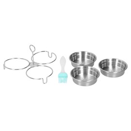 Egg Cooker Mold 304 Stainless Steel DIY Reusable Pancake Egg Maker Home Kitchen Utensils(RoundShape )