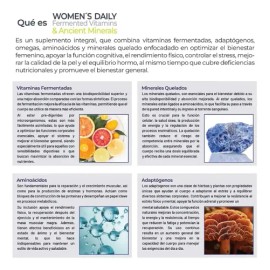 Eternal Nutrition Women's Daily: Multivitamínico Para Mujer 4 En 1 (200 Cápsulas) | Vitaminas, Minerales Con Zinc, Complejo B Y Adaptógenos | 100 Porc