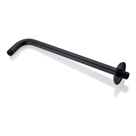 Meer Brazo Para Regadera 50 Cm Negro Mate Alta Calidad Y Chapeton