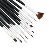 10pcs/Set U Brush Tools Art Acrylic Tips Nail Nail Pen