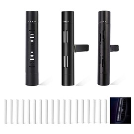 3 PCS Car Diffuser Vent Clip, Cylindrical Essential Oil Car Vent Clips Aromatherapy Diffuser with 18 Refill Sticks for Car, Office, Kitchen, Bathroom, Pet Houses