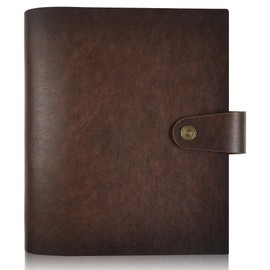 Adeerus Genuine Leather Photo Album 4x6 for 300 Photos, with Writing Space of 40 Writing Paper, Binder Pocket, Travel Family Wedding Kids Graduation Ultrasound Baby Picture Album Scrapbook, Brown