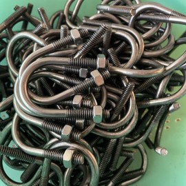 U-BOLT 304 STAINLESS STEEL 1/4" -20X 2.00" With Nuts Qty 25