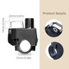 2Pcs Motorcycle Helmet Lock Fits 7/8" Handlebar, Upgraded Thickened Aluminum