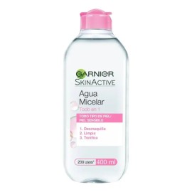 3 Pza Agua Micelar Garnier Skin Active Todo En 1 Piel Sensib