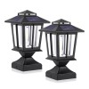 SmartYard Metal Solar Post Lights 4X4 Outdoor, Waterproof Fence Post
