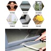 33FT Weather Stripping Brush for Windows/Doors Frame, Self Adhesive Seal