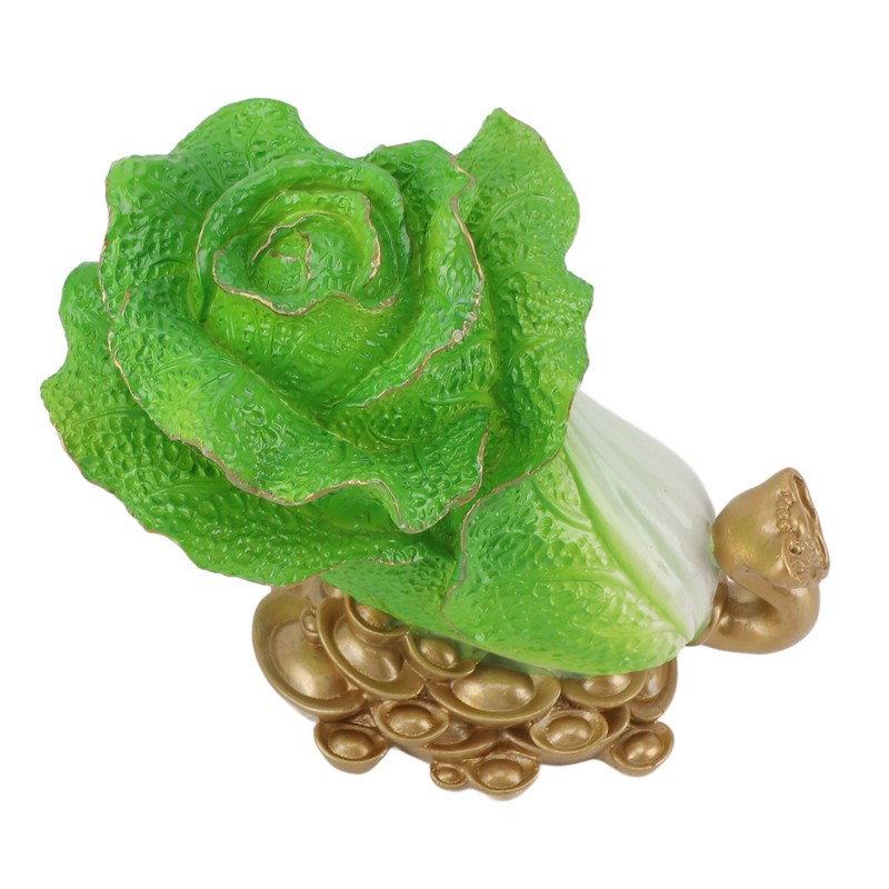 Lucky Cabbage Crafts Chinese Bai Cai Ornament Resin Feng Shui