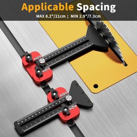 YOZYU Thin Rip Table Saw Jig - 3 Pulleys Thin Rip Jig for Making Repetitive Narrow Strip Cuts，Thin Rip Jig Cutting for 3/8 x 3/4 U Slot, 1/4 x 3/8 T Slot, Safe and Fast Ripping Guide