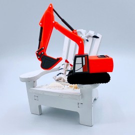 Unidad USB de excavadora naranja - Unidad flash de excavadora para niños y niñas - Unidad flash de moda - Regalos de regreso a la escuela (excavadora naranja)