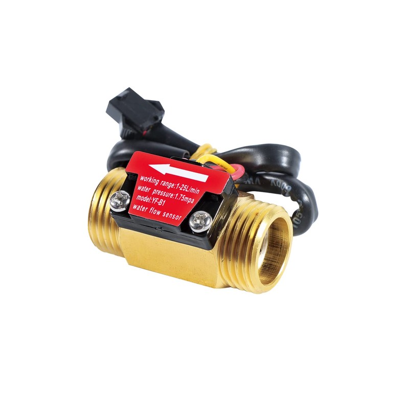 GREDIA G3/4" Male Thread Brass Water Flow Sensor Switch Hall