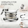 Stainless Steel Salt Cellar with Spoon & Lid, Heavy Duty