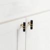 Pidynx 6 Pack Black and Gold Cabinet Knobs 1.97" Black