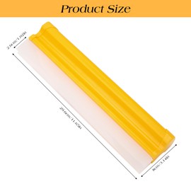 ANBUY 12 Inches Water Squeegee for Car, Windshield, Glass, Bathroom, Auto Glass Silicone Wiper, Noiseless Double-Row V-Shaped Wiper, Car Wash Tools