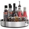 VAEHOLD Pantry Cabinet Lazy Susan Stainless Steel Black Spice Rack