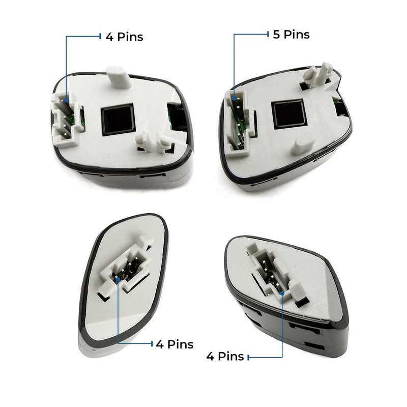 JOYTUTUS Steering Wheel Radio Control Switch Buttons fits Silverado Sierra