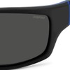 Polaroid Unisex PLD 2135/S Sunglasses Black and Blue 65cm, black