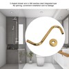 304 Stainless Steel S Shaped Shower Arm Gold Shower Head