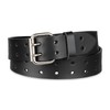 Dickies Men's Leather Double Prong Belt, Black, 34 (Waist: 32)