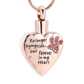 memorial jewelry Your Wings were Ready,But My Heart was Not Stainless Steel Carved Locket Cremation Urn Necklace for Pet Dog Cats