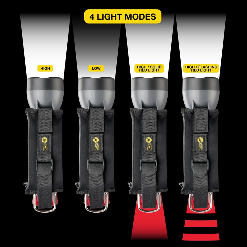 Wrap-It Storage Firefly Flashlight Ruby Red - Battery Powered Flashlight