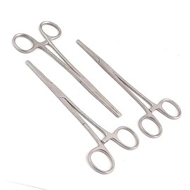 LAJA IMPORTS Set of 3 KOCHER HEMOSTAT Forceps Straight 6" Stainless Steel