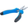 BGS 382 Straight Spring Loaded Electronic Long Nose Pliers, Silver/Black/Blue,