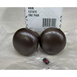 Baldwin Estate 5030 Pair Brass Knob in 038 Aged Brass 5030-038-MR - New