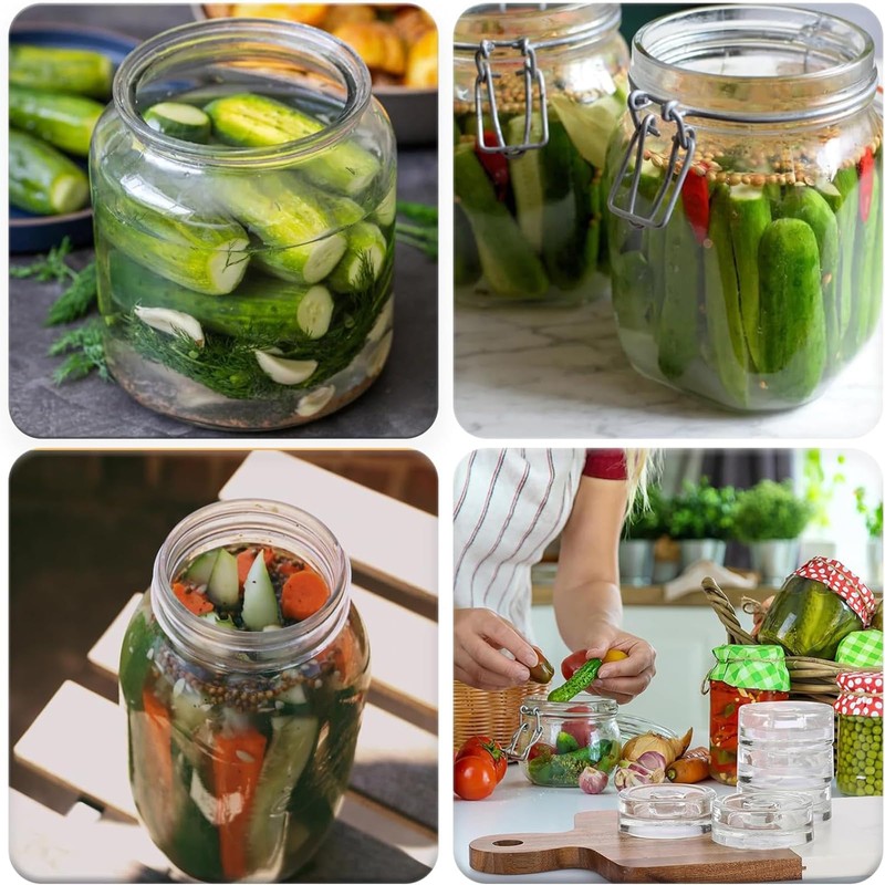 Yudobliss Fermentation Weights, Pack of 4 Fermentation Weights, Cucumber Preserving