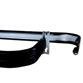 Yafa Home Fashion Heavy Duty Single Standard Adjustable Curtain Rod Hardware Included (Black, 48" - 86")