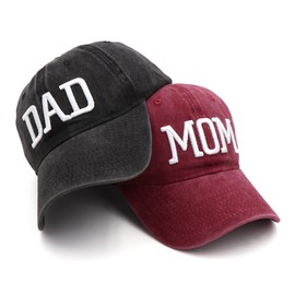 Mom and Dad Hats for New Parents Trucker Hat Adjustable Unisex Cap for Men Women Baseball Caps Birthday Gift for Couples