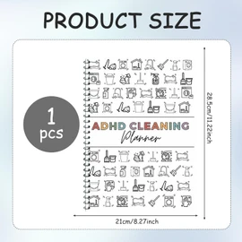 Adhd Planner Cleaning Schedule DIY Schedule & Organizer Contains Daily, Weekly And Monthly Cleaning Checklists Can Be Used as a Gift