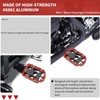 VPZMT Universal 10mm Highway Passenger Footpegs/Footrests Fit for Harley/Street Glide/Electra