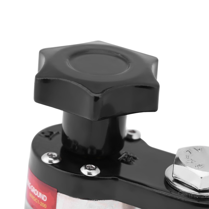 200A Magnetic Welding Ground Clamp Grounding Magnet Connector Industrial Welding