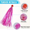 Mylar Flash Teaser Tails Bucktail Lures Fishing Teasers Weighted Jig