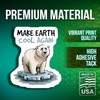 2-Pack Polar Bear Climate Stickers - Make Earth Cool Again